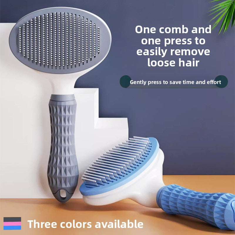 Self-Cleaning Pet Grooming Comb