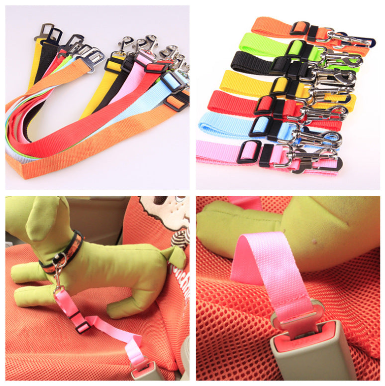 Adjustable Dog Car Safety Seat Belt Leash