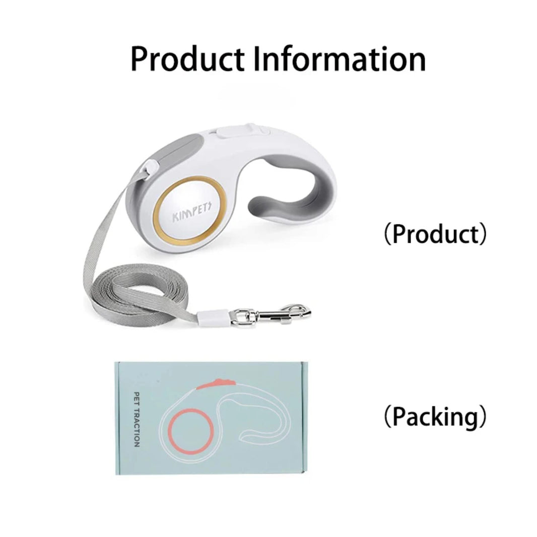 Durable Retractable Nylon Dog Leash - Automatic Extending Small Medium Pet Walking Lead Rope