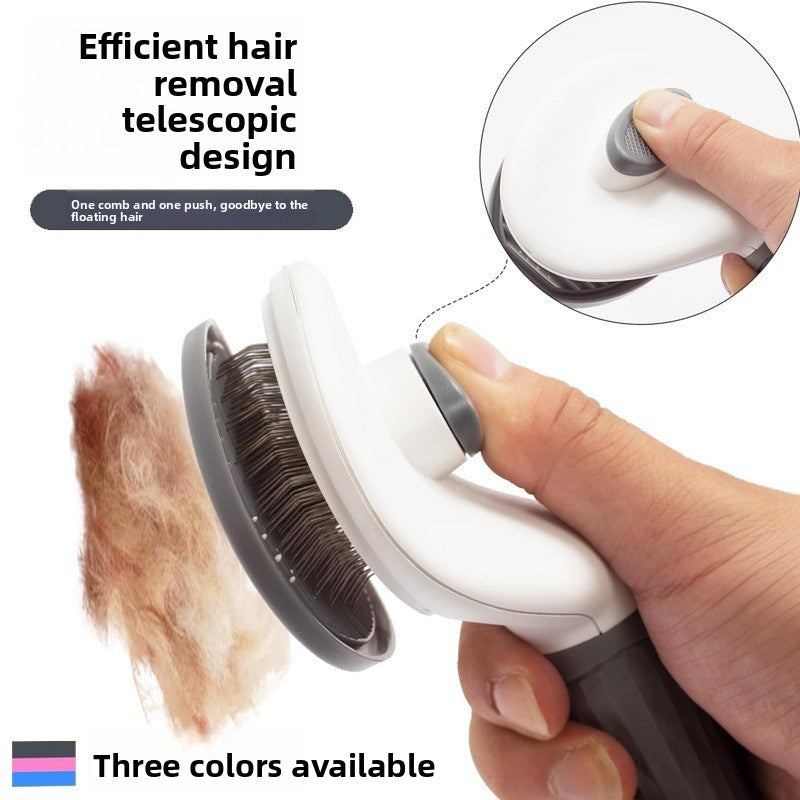 Self-Cleaning Pet Grooming Comb