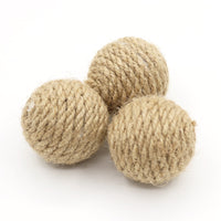 Pet Hemp Rope Ball with Sand Stone