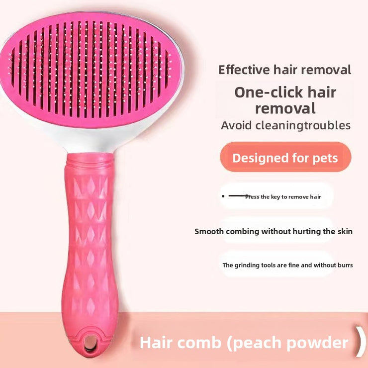 Self-Cleaning Pet Grooming Comb