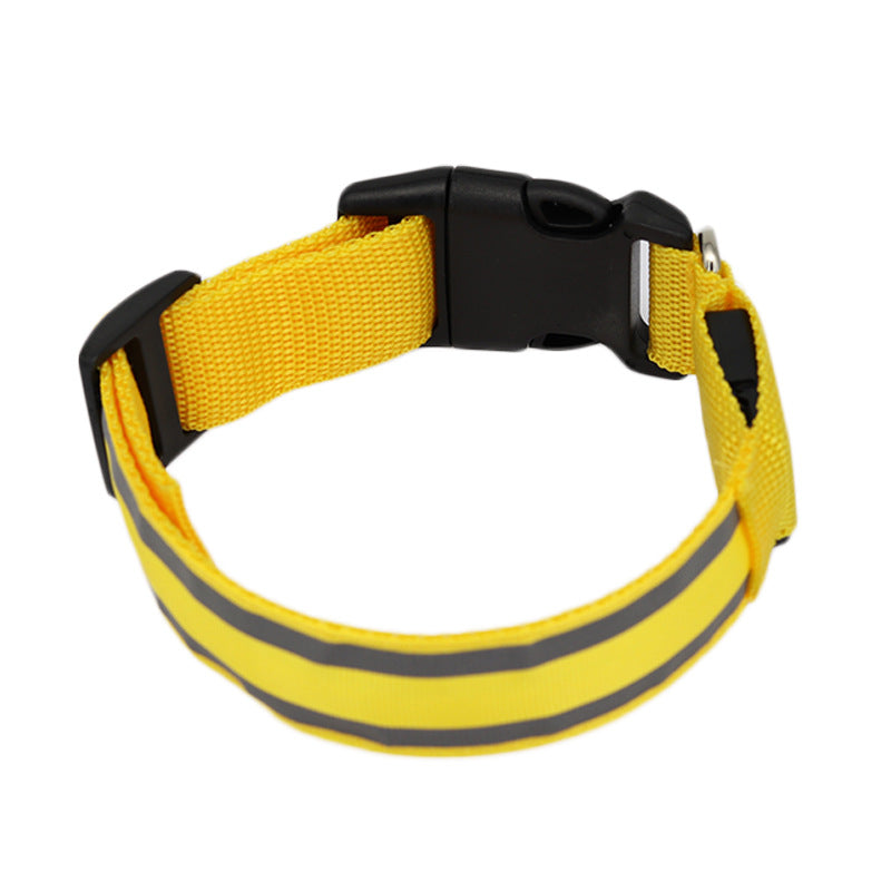USB Rechargeable LED Reflective Dog Collar for Night Safety