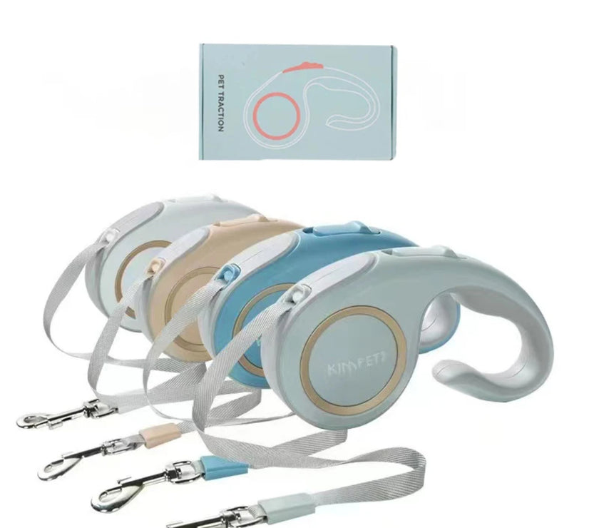 Durable Retractable Nylon Dog Leash - Automatic Extending Small Medium Pet Walking Lead Rope