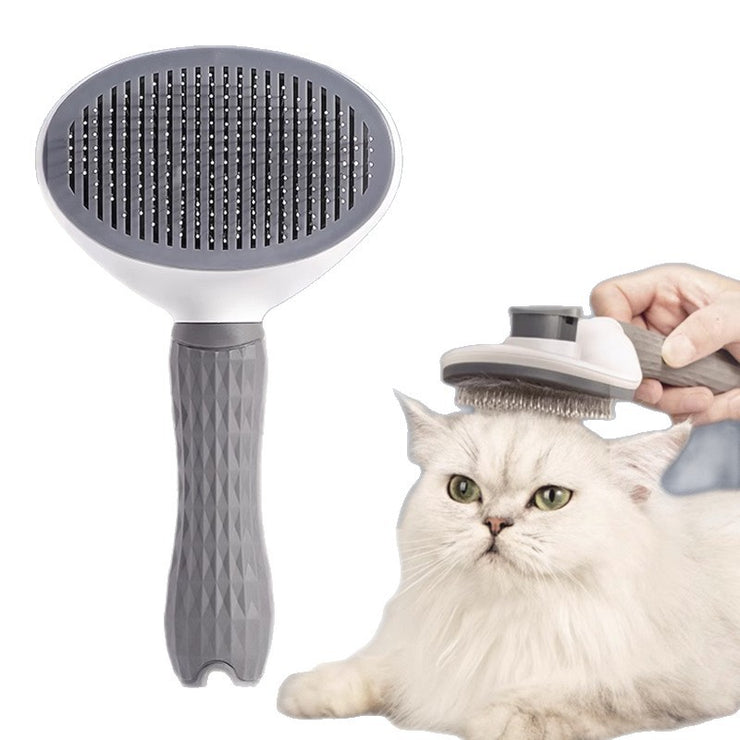 Self-Cleaning Pet Grooming Comb