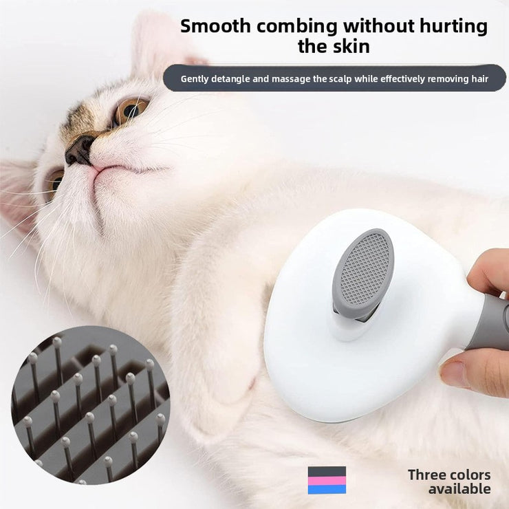 Self-Cleaning Pet Grooming Comb