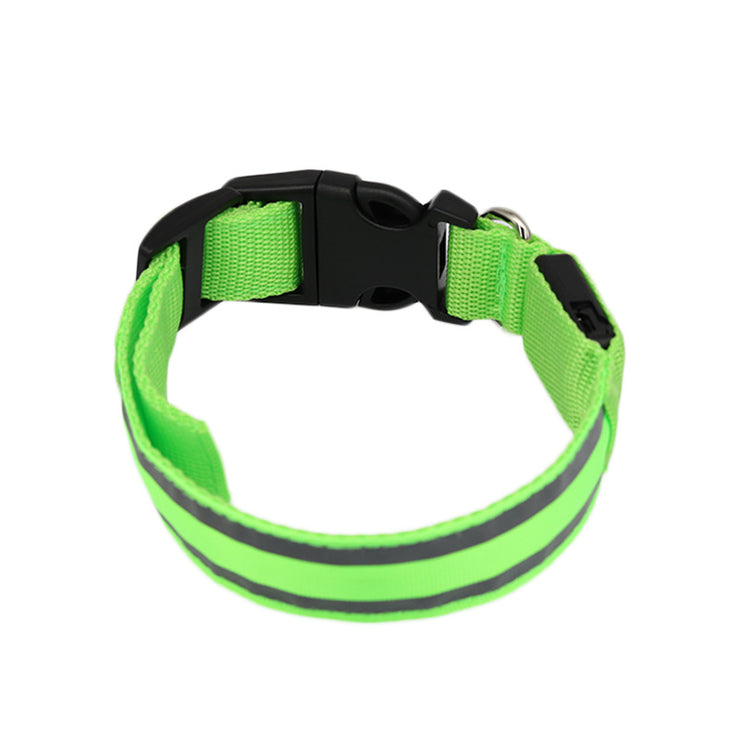 USB Rechargeable LED Reflective Dog Collar for Night Safety