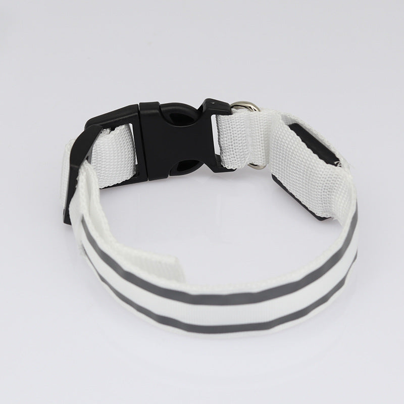 USB Rechargeable LED Reflective Dog Collar for Night Safety