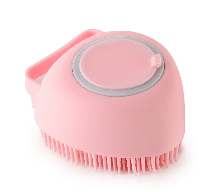 Silicone Dog Bath Massage Gloves Brush Pet Cat Bathroom Cleaning Tool Comb Brush For Dog Can Pour Shampoo Dog Grooming Supplies