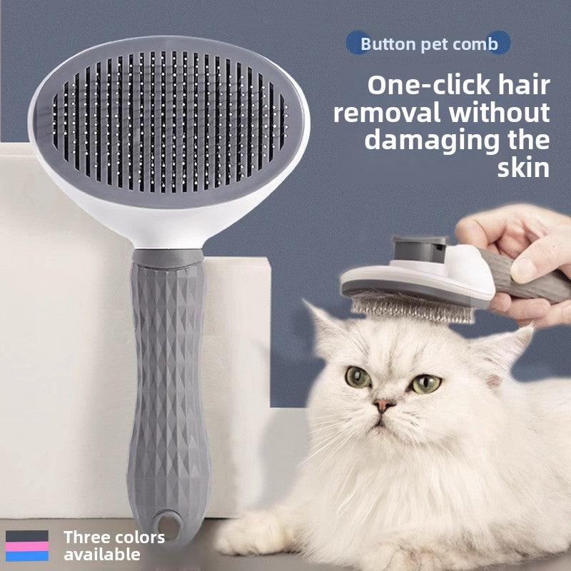 Self-Cleaning Pet Grooming Comb