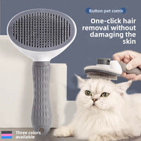 Self-Cleaning Pet Grooming Comb
