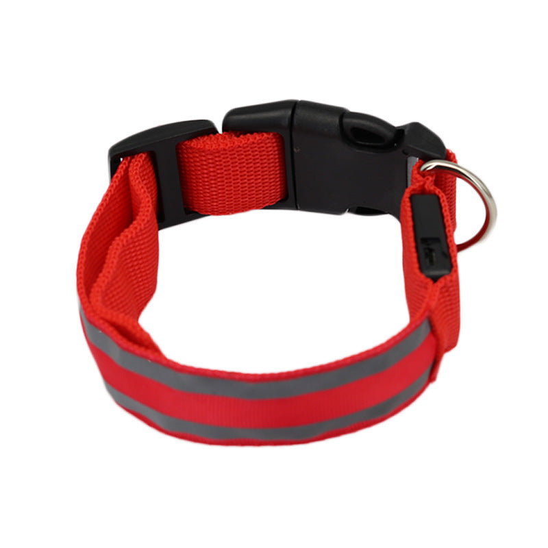USB Rechargeable LED Reflective Dog Collar for Night Safety