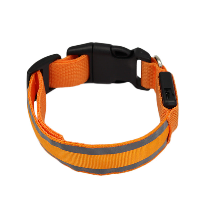USB Rechargeable LED Reflective Dog Collar for Night Safety