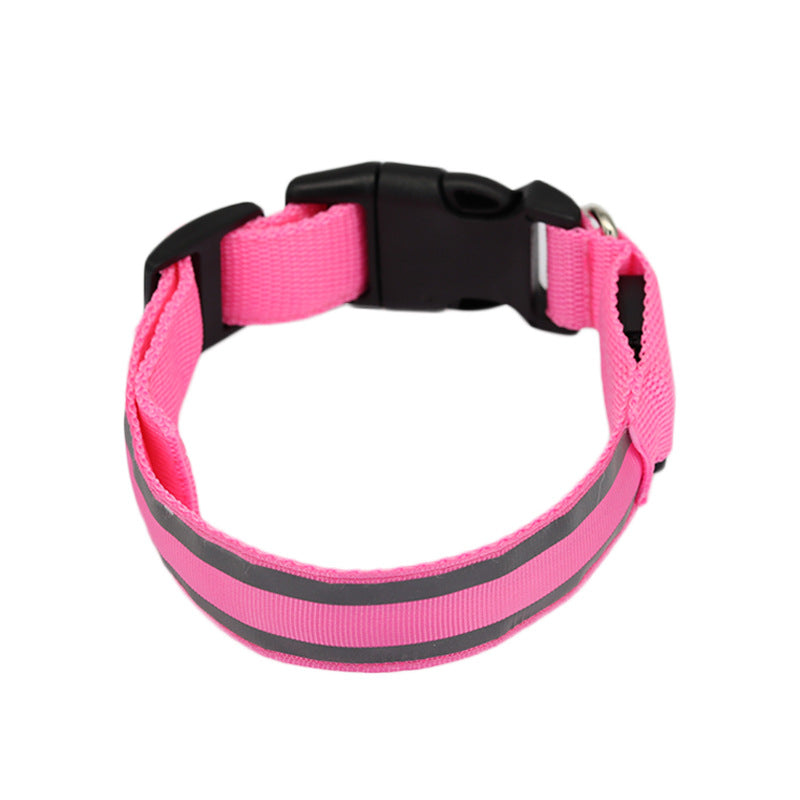 USB Rechargeable LED Reflective Dog Collar for Night Safety